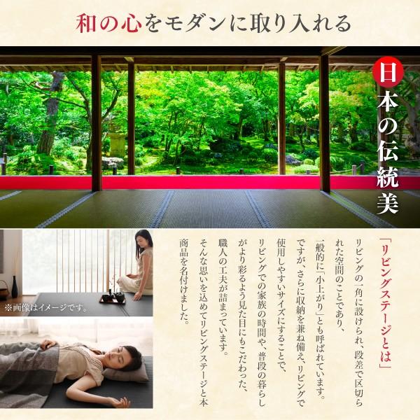 美草畳リビングステージ 畳ボックス収納 180×240cm ロータイプ 国産 おしゃれ_3