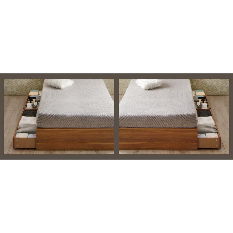 激安買蔵 フレームのみベッド セミシングル収納ベッド コンパクト ショート丈 収納付き 木製 コンセント付き 引き出し付き ベッド おしゃれ