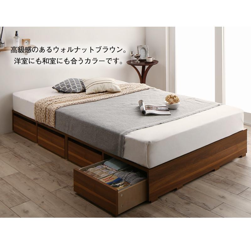 日本最級 組立設置付き ベッド チェストベッド 薄型プレミアムポケットコイルマットレス ロータイプ 引き出し4杯 セミダブル おしゃれ