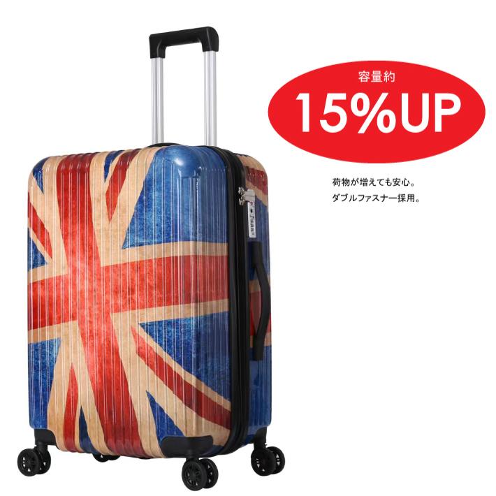 条件付き送料無料】ユニオンジャック キャリーケース Sサイズ 軽量