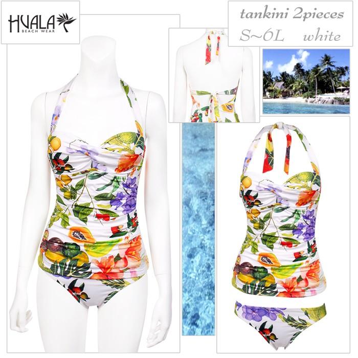 インポート レディース タンキニ 体型カバー 水着 セパレート