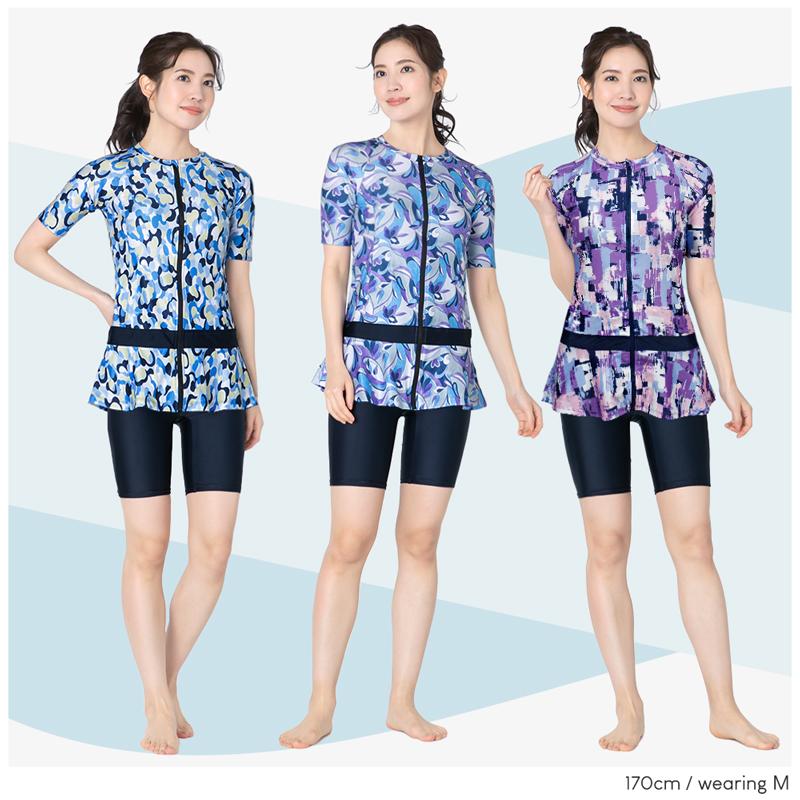 大きいサイズ フィットネス 水着 レディース タンキニ 体型カバー