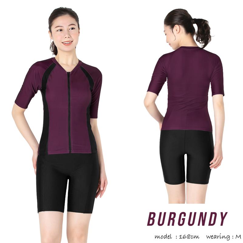 めくれ防止付き!! レディース フィットネス 水着 大きいサイズ 体型