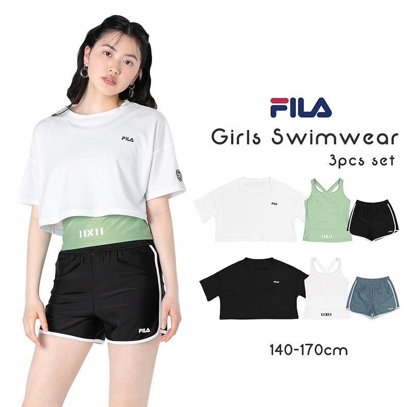 FILA フィラ ジュニア 水着 女の子 キッズ タンキニ セパレート FILA フィラ ジュニア 水着 女の子 キッズ タンキニ セパレート