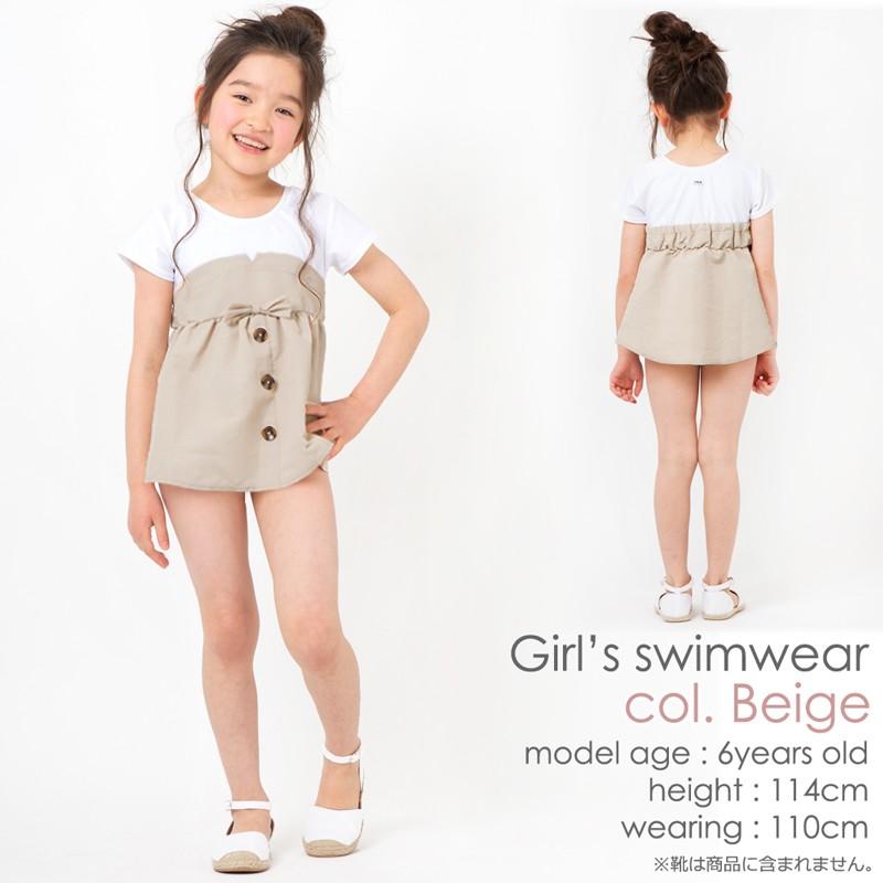 Fila フィラ キッズ ワンピース 水着 女の子 スポーティ 子ども 幼稚園 小学生 おしゃれ 可愛い シンプル 半袖 110 1 130 Fila Alla Polacca 通販 Yahoo ショッピング