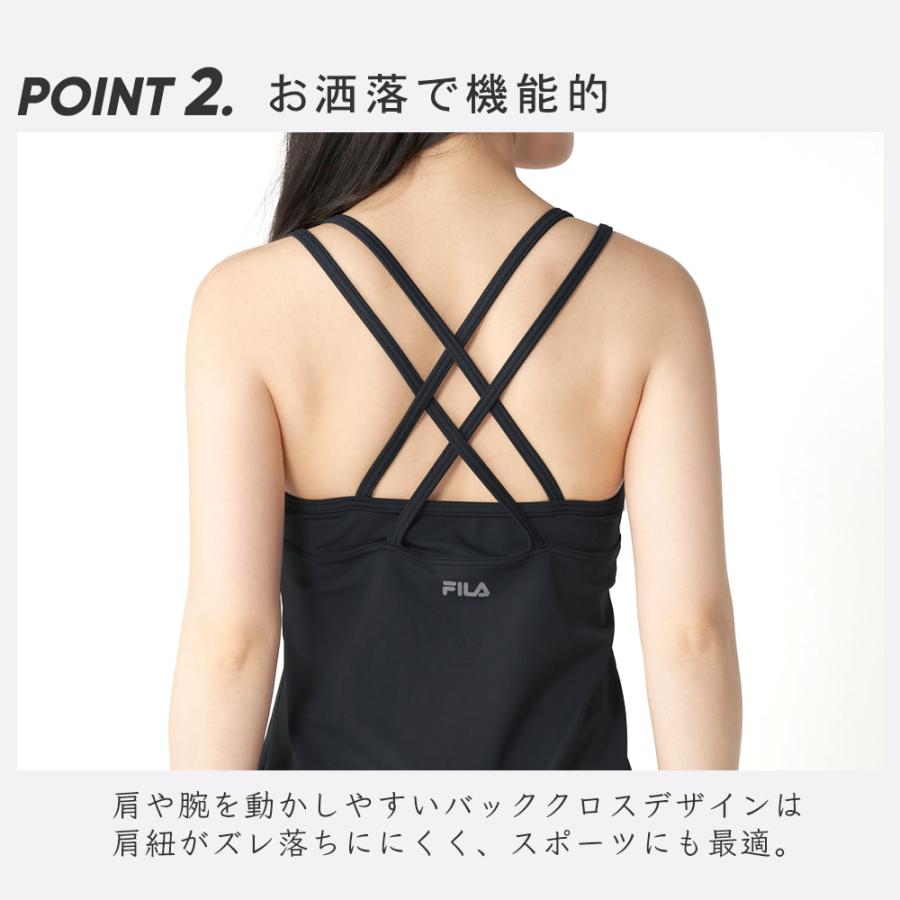 FILA（フィラ） レディース ブラトップ キャミソール スポーツ ブラ