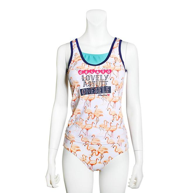 ジュニア 女の子 水着 タンキニ ジャンスカ ティーン フラミンゴ カジュアル 3点セット 140 150 160 中学生 Gelato Jr ジェラート ニコラ 掲載 セール Alla Polacca 通販 Yahoo ショッピング