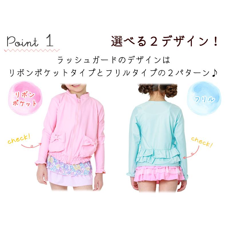 可愛くuvカット ラッシュガード キッズ 長袖 女の子 子供 水着 ジップアップ Upf50 幼稚園 100 110 Gelato Toddler ジェラート 水着 セール Alla Polacca 通販 Yahoo ショッピング