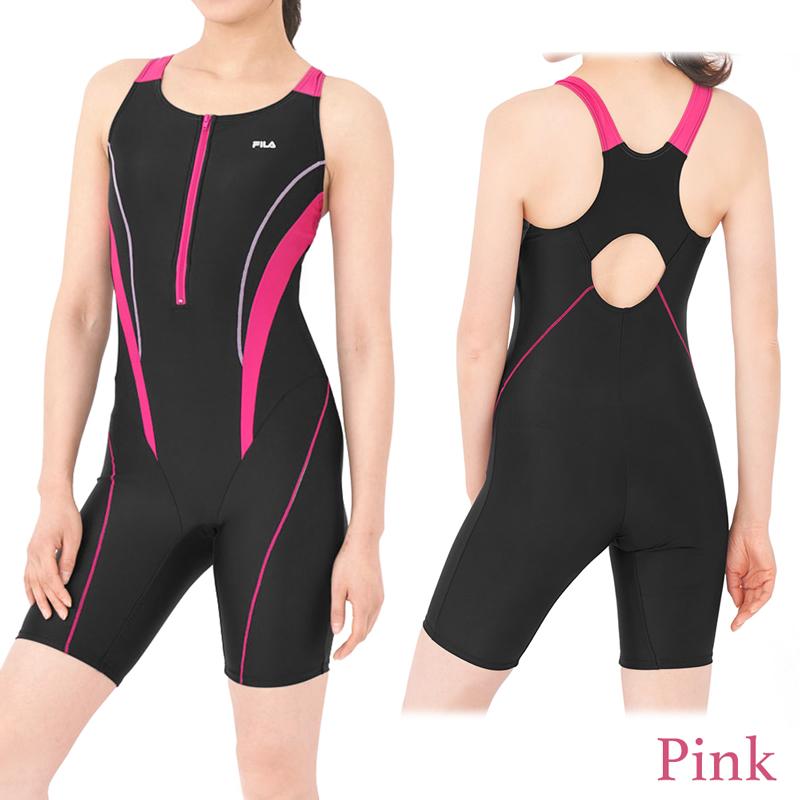 新品フィラ13号LL ワンピース一体型水着　オールインワン　フィットネス FILA フィラ 大きいサイズ 水着 フィットネス レディース