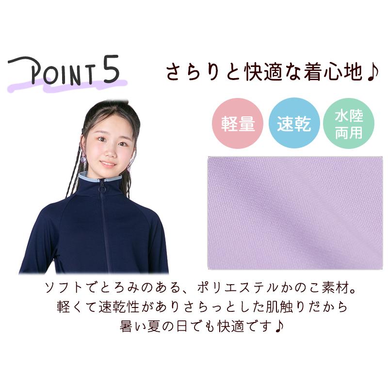 ラッシュガード ラッシュ ジュニア キッズ 女の子 UPF50+ 長袖 140 150
