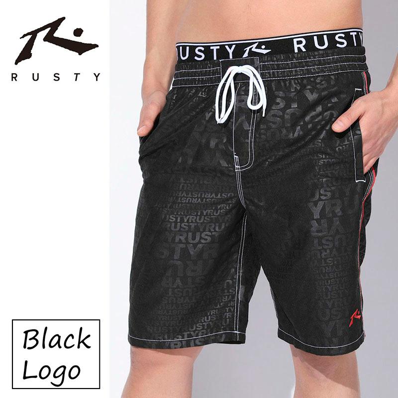 ラスティ メンズ 水着 男 サーフパンツ パンツ ボトム 海水パンツ 水陸両用 シンプル ロゴ お洒落 かっこいい サーフブランド M L Xl 海 Rusty Alla Polacca 通販 Yahoo ショッピング