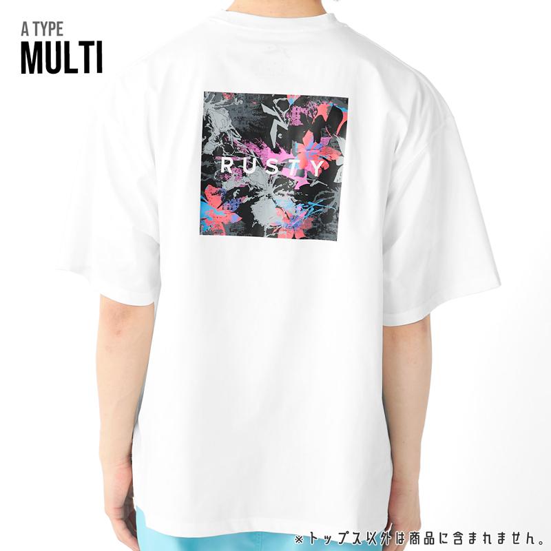 RUSTY（ラスティ） 【 22%OFF 】 メンズ 半袖 ラッシュ トップス 
