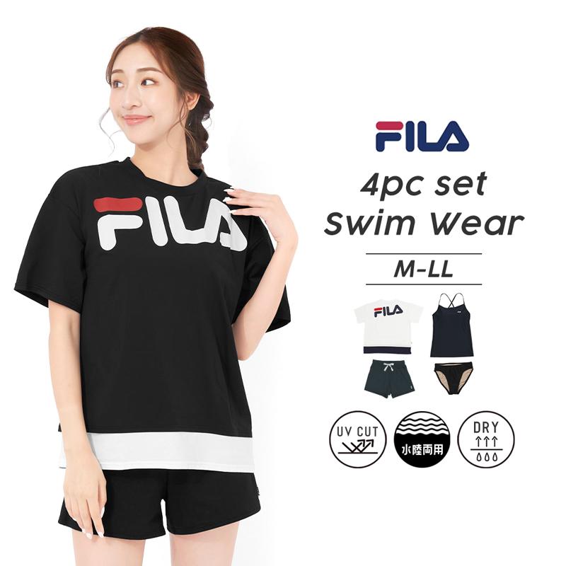 FILA（フィラ） 水着 タンキニ 体型カバー レディース ママ 4点セット