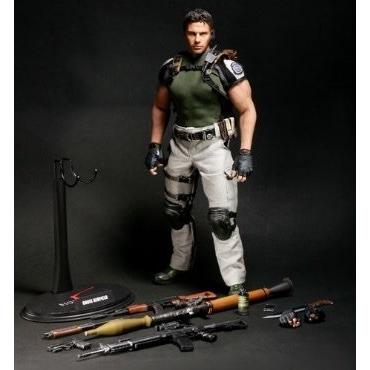 1 6 ホットトイズ バイオハザード5 クリス レッドフィールド Bsaa版 All Blue 通販 Yahoo ショッピング