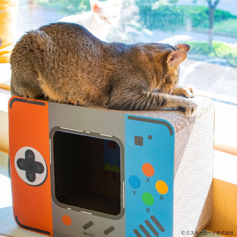 猫 爪とぎ 猫 爪研ぎ 高密度 段ボール つめとぎ オシャレ テレビ ラジオ ゲーム オーブン ベッド 昭和 レトロ ねこ ネコ バリバリハウス CT-CSB01 | miraiON | 10