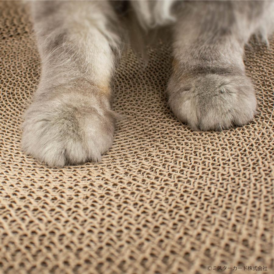 猫用爪とぎ ねこ ネコフィット構造 運動不足解消 ストレス解消 ケア用品 高密度 ダンボール ボウル型 つめとぎ バリバリ 遊び インテリア CT-CSB02-MU | miraiON | 06
