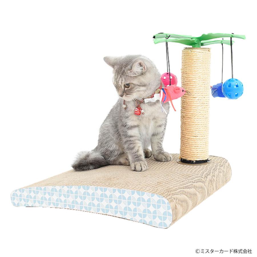 キャットタワー 猫用爪とぎ ねこ バリバリ島 高さ 33cm 幅 42cm ケア用品 麻 ダンボール つめとぎ バリバリ 子猫 インテリア おもちゃ 猫島 CT-CSB04-TY | miraiON | 04