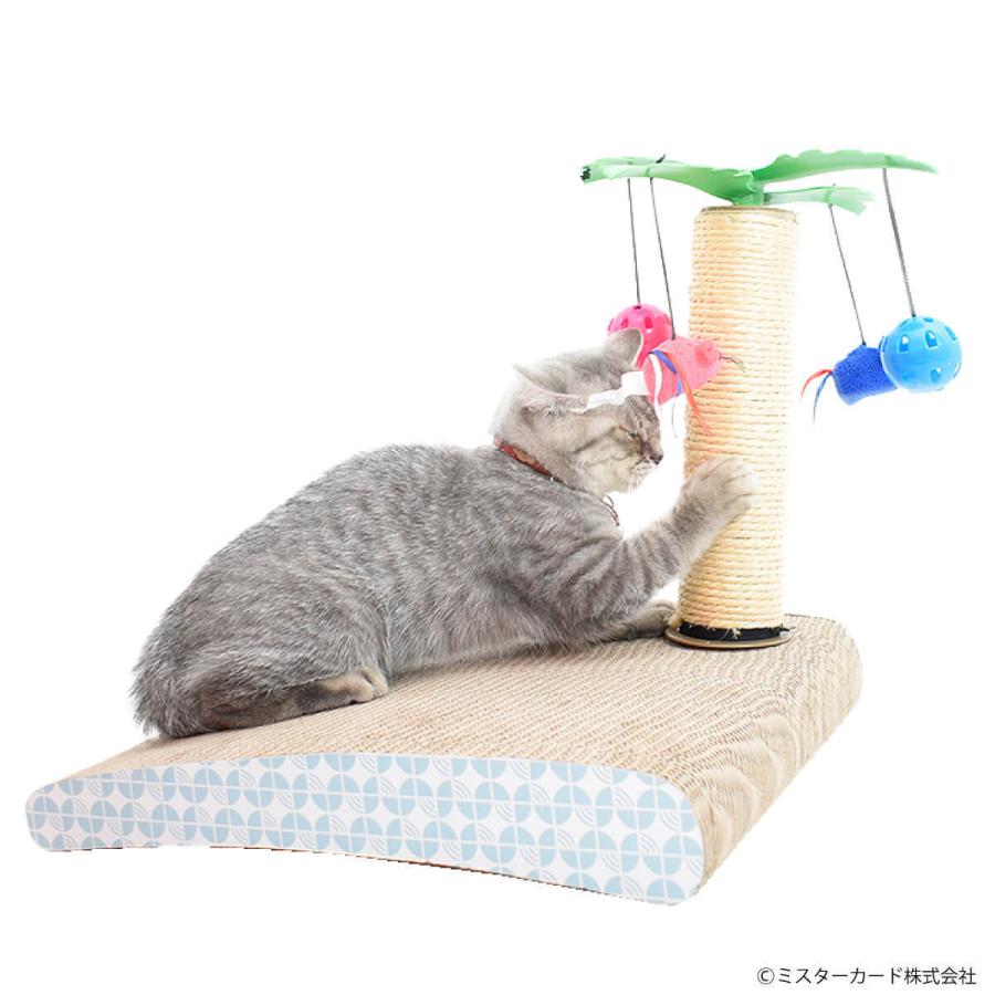 キャットタワー 猫用爪とぎ ねこ バリバリ島 高さ 33cm 幅 42cm ケア用品 麻 ダンボール つめとぎ バリバリ 子猫 インテリア おもちゃ 猫島 CT-CSB04-TY | miraiON | 06