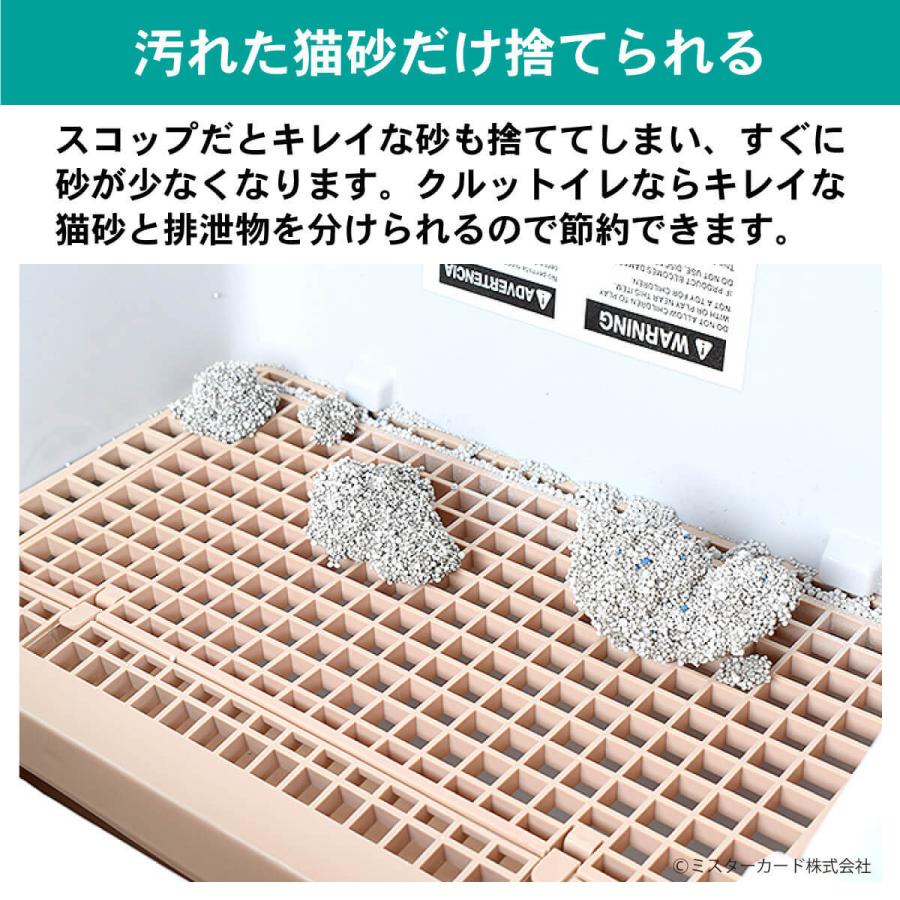 猫 自動 トイレ 回転 処理 出来る 固まる猫砂用 大型 半自動猫トイレ 猫トイレ 猫用トイレ キャットトイレ クルットイレ CT-TELT01-BG | miraiON | 02
