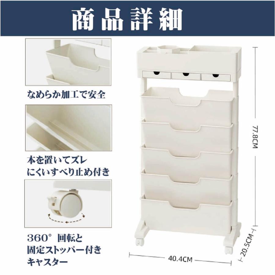 どこでもサイドラック マガジンラック スリム おしゃれ キャスター付き