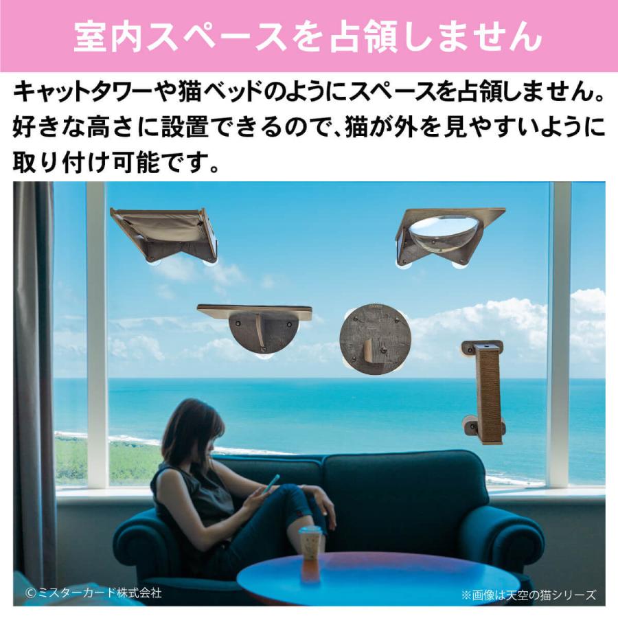 猫 キャットステップ 爪とぎ ステップ S ベット キャットタワー キャットウォーク おしゃれ 強力 吸盤 窓 壁 壁付け 壁掛け 猫用 JOYCAT MR-PETCT-08 | JoyCat | 04