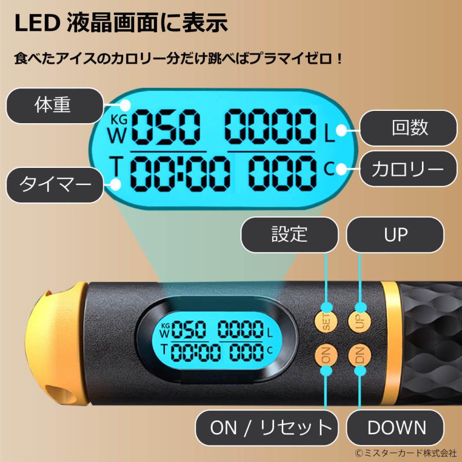 【ヒルナンデスで放送】 エアロープ10分  miraiON正規品 縄跳び エア縄跳び ２way なわとび トレーニング カロリー カウント タイマー ダイエット MR-SAH02 |  | 08