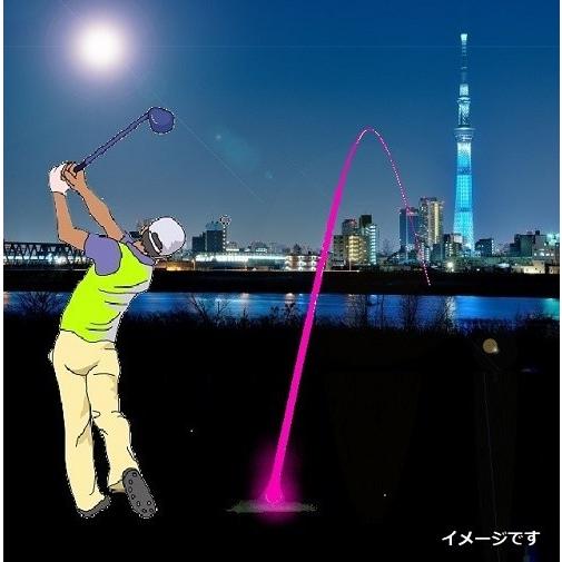 ゴルフボール 光るゴルフボール　全6色　ニコちゃんゴルフマーカー 1個がおまけ付き　送料無料 ゴルフコンペ 景品に最適　LEDゴルフボール｜allcom｜03