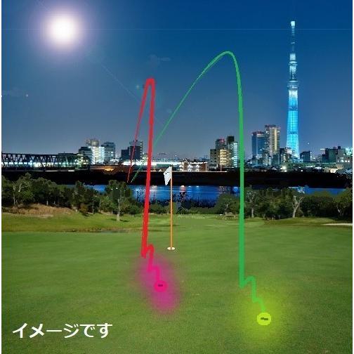 ゴルフボール 光るゴルフボール　全6色　ニコちゃんゴルフマーカー 1個がおまけ付き　送料無料 ゴルフコンペ 景品に最適　LEDゴルフボール｜allcom｜04