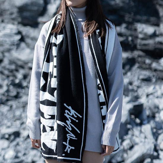 マフラー メンズ ビッグマフラー 漢字 メッセージ おしゃれ 大きい インポート お兄系 モード系 V系 ビター系 A 0 Big Mafrer Alleglo クローズ30スタイル 通販 Yahoo ショッピング