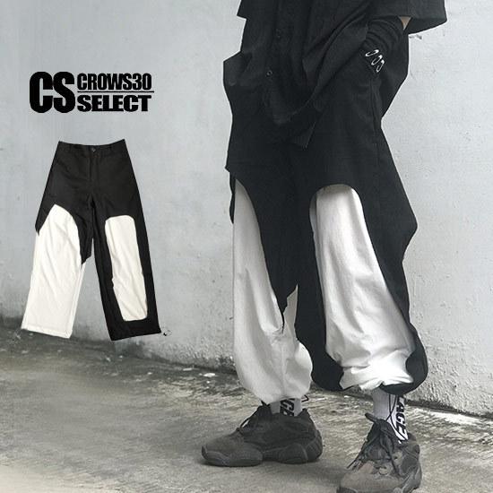 内祝い V系 ホスト お兄系 個性的 インポート ダメージパンツ バイカラーパンツ モード系 メンズ ワイドパンツ バイカラーパンツ ストリート系 メンズ ワイドパンツ 40代 30代 新作 春 夏 ボトムス パンツ Lrmcom Com