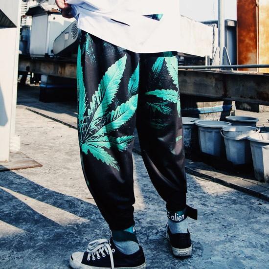 正規逆輸入品 葉っぱ柄 ボタニカル柄 ストリート系 メンズ ジョガーパンツ 派手 40代 30代 新作 冬 秋 春 V系 ホスト お兄系 個性的 インポート ワークパンツ ジョガーパンツ サイズ Free Demolition Training