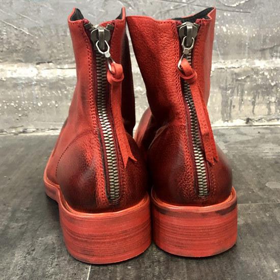 エンジニアブーツ メンズ 本革 レザーブーツ ミリタリーブーツ 汚し加工 ジッパー ブルー 青 レッド 赤 インポート 男 靴 ホスト 個性的 V系 お兄系 ビター系 A 0 Mae Zipboots Alleglo クローズ30スタイル 通販 Yahoo ショッピング