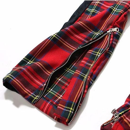 A17599 未使用 メゾンキツネ タータンチェックスラックスパンツ 赤 40 楽天市場】タータンチェックパジャマパンツ パンク ロック