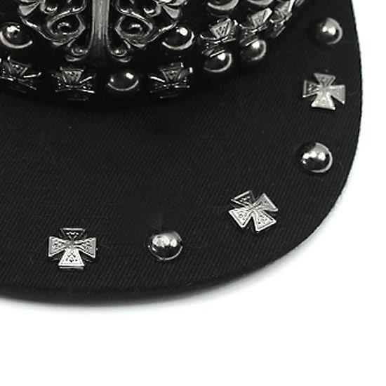 リメイク キャップ　十字架　キーボード　スタッズ　サイバー　お兄系 リメイク キャップ 十字架 y2k チェーン スタッズ V系 お兄系