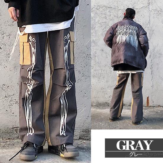 カーゴパンツ メンズ ストリート系 ワイドパンツ バイカラーパンツ オシャレ インポート 個性的 お兄系 ホスト V系 秋 冬 新作 30代 40代 A 0hone By Cargo Alleglo クローズ30スタイル 通販 Yahoo ショッピング