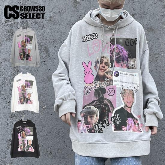 パーカー メンズ ストリート系 ロンt ロングtシャツ ビッグパーカー ビッグプリント フェイスプリント インポート 21 秋 冬 新作 お兄系 ビター系 V系 個性的 A 1 Facephot Pkr Alleglo クローズ30スタイル 通販 Yahoo ショッピング