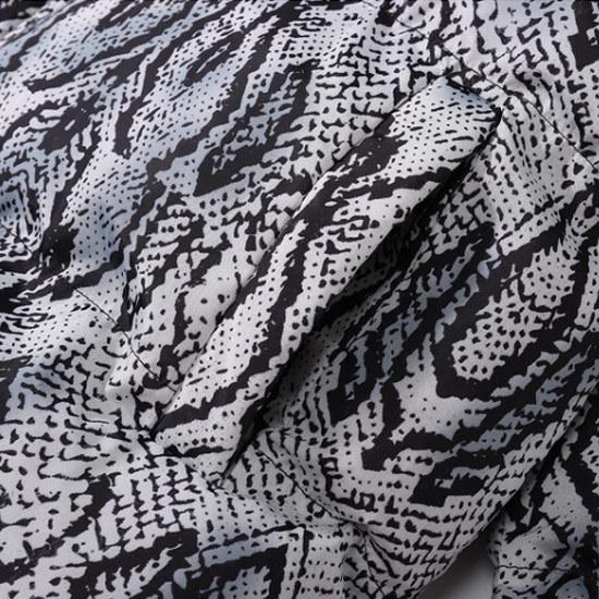 ダウンジャケット メンズ パイソン柄 蛇柄 総柄 大きいサイズ 中綿