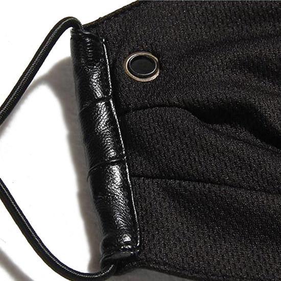 マスク メンズ モード系 PUレザー ジッパー ZIP チャック ストリート系