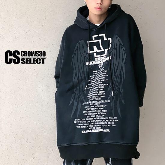 パーカー メンズ ストリート系 ロンt ロングtシャツ ビッグパーカー ウィング 羽 ビッグプリント ロゴ インポート 21 秋 冬 新作 お兄系 ビター系 V系 個性的 A 1 Wing Mes Pkr Alleglo クローズ30スタイル 通販 Yahoo ショッピング