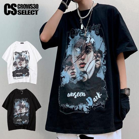 Tシャツ メンズ ストリート系 Tシャツ フェイス イラスト Tシャツ モード系 Tシャツ インポート 22 夏 春 新作 お兄系 ビター系 個性的 V系 ホスト A 2 Face Blue T Alleglo クローズ30スタイル 通販 Yahoo ショッピング