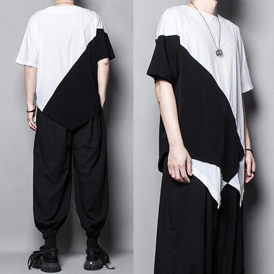 Homme plisse 22aw バイカラー　Tシャツ　カットソー Homme plisse 22aw バイカラーTシャツカットソー