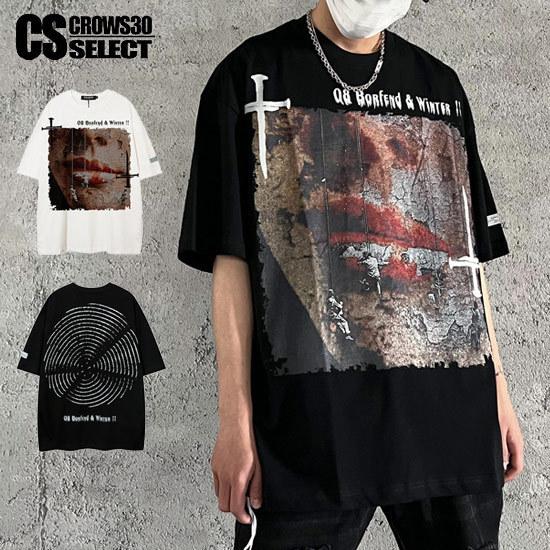 Tシャツ メンズ ストリート系 Tシャツ フォト フェイス 唇 リップ 十字架 原宿系 Tシャツ インポート 22 夏 春 新作 お兄系 ビター系 個性的 V系 ホスト A 2 Rip Face T Alleglo クローズ30スタイル 通販 Yahoo ショッピング