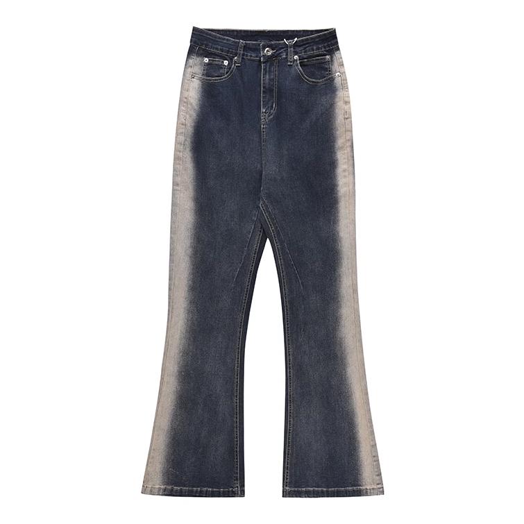 デニムパンツ メンズ V系 フレアパンツ ブーツカットパンツ 足長 デニムパンツ メンズ V系 フレアパンツ ブーツカットパンツ 足長