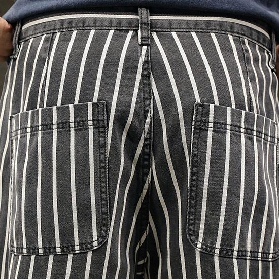 ブラウン ストライプ ワイドパンツBallsybrothers B.BALLSY 2025年最新】ballsy brothersストライプパンツの人気アイテム