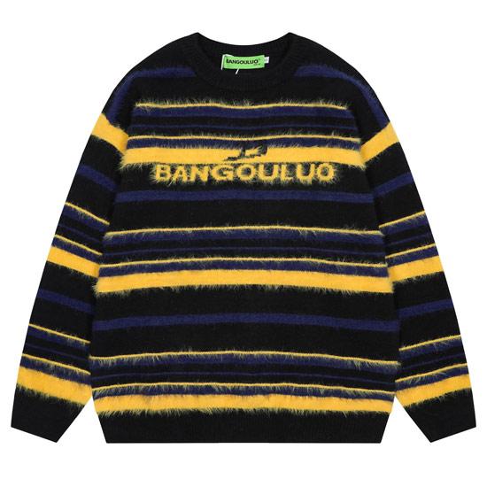 セーター メンズ ボーダー モード系 ニットソー メンズ V系 ロンT オラオラ系 セーター 総柄 刺繍 ロングTシャツ y2kファッション ヴィジュアル系 ホスト |  | 04