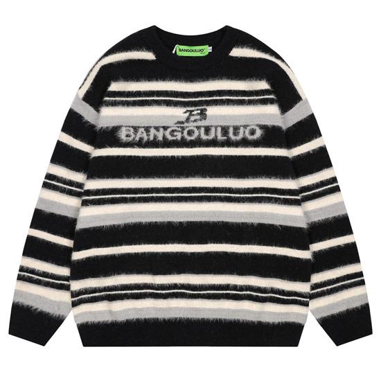 セーター メンズ ボーダー モード系 ニットソー メンズ V系 ロンT オラオラ系 セーター 総柄 刺繍 ロングTシャツ y2kファッション ヴィジュアル系 ホスト |  | 06