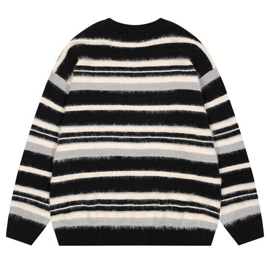 セーター メンズ ボーダー モード系 ニットソー メンズ V系 ロンT オラオラ系 セーター 総柄 刺繍 ロングTシャツ y2kファッション ヴィジュアル系 ホスト |  | 07