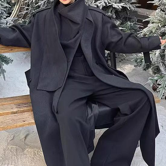 美品☆Christian Dior☆高級ウール×シルクロングドレープコート a-4-dore-mode-coat_2.jpg