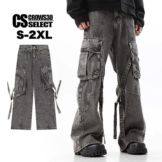 カーゴパンツ メンズ モード系 V系 デニムパンツ デニムカーゴ カーゴパンツ メンズ モード系 V系 デニムパンツ デニムカーゴ