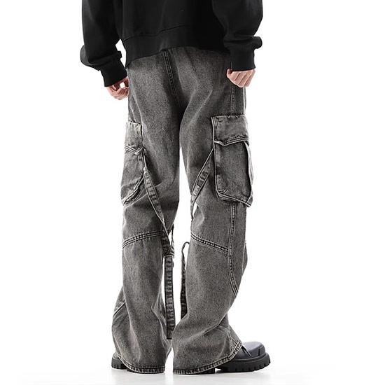 カーゴパンツ メンズ モード系 V系 デニムパンツ デニムカーゴ カーゴパンツ メンズ モード系 V系 デニムパンツ デニムカーゴ